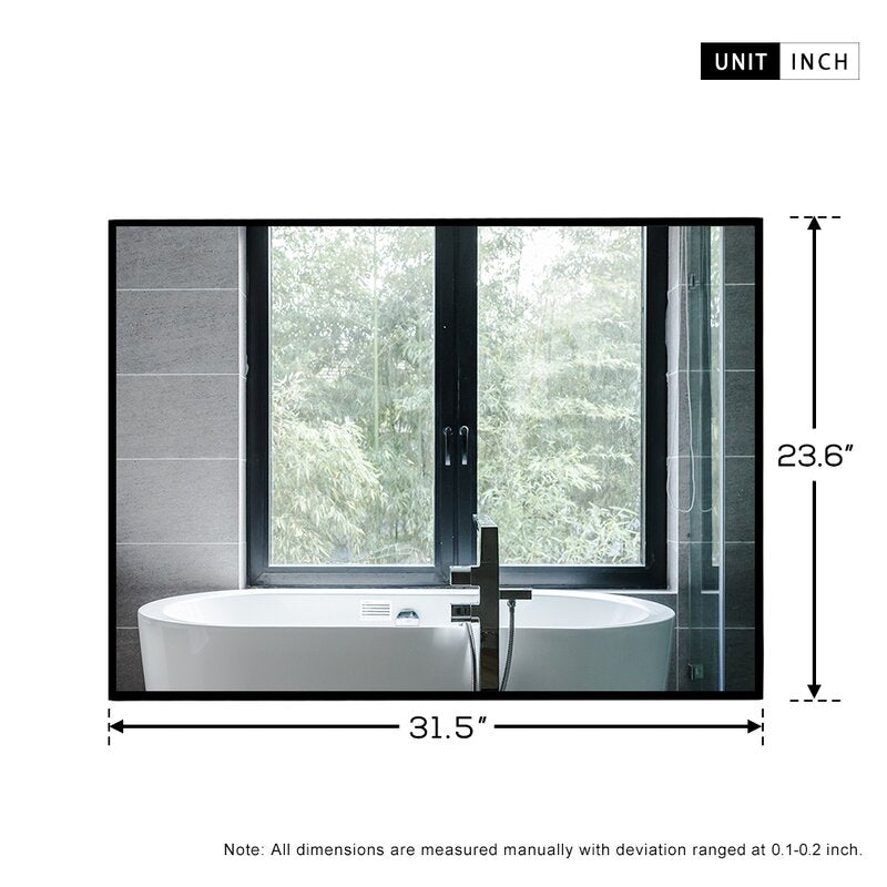 Black Gupton Bathroom Mirror