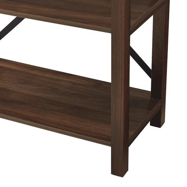 Dark Walnut Gwen 64'' H x 30'' W Bookcase