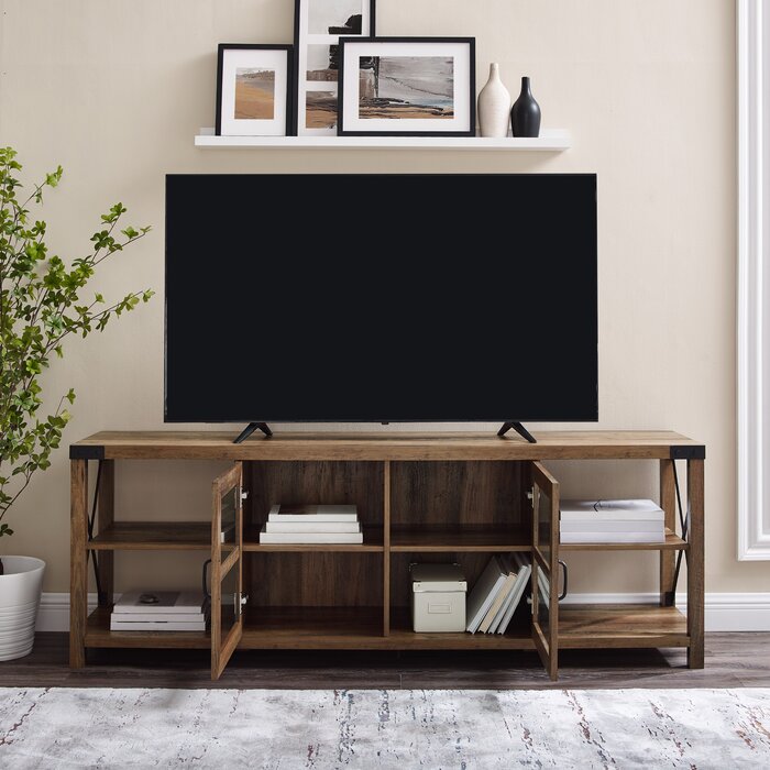 Rustic Oak Gwen TV Stand for TVs up to 75"