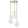Brass Gwyneth 3 - Light Cluster Geometric Pendant