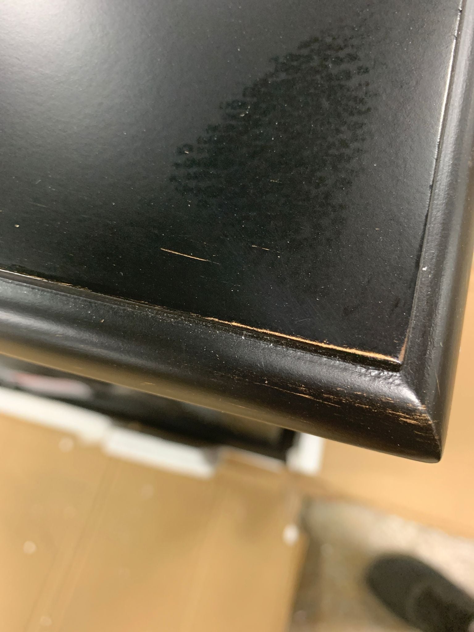 BLACK TRANSITIONAL 4 DOOR GLASS ACCENT CABINET 950639CO pt1279