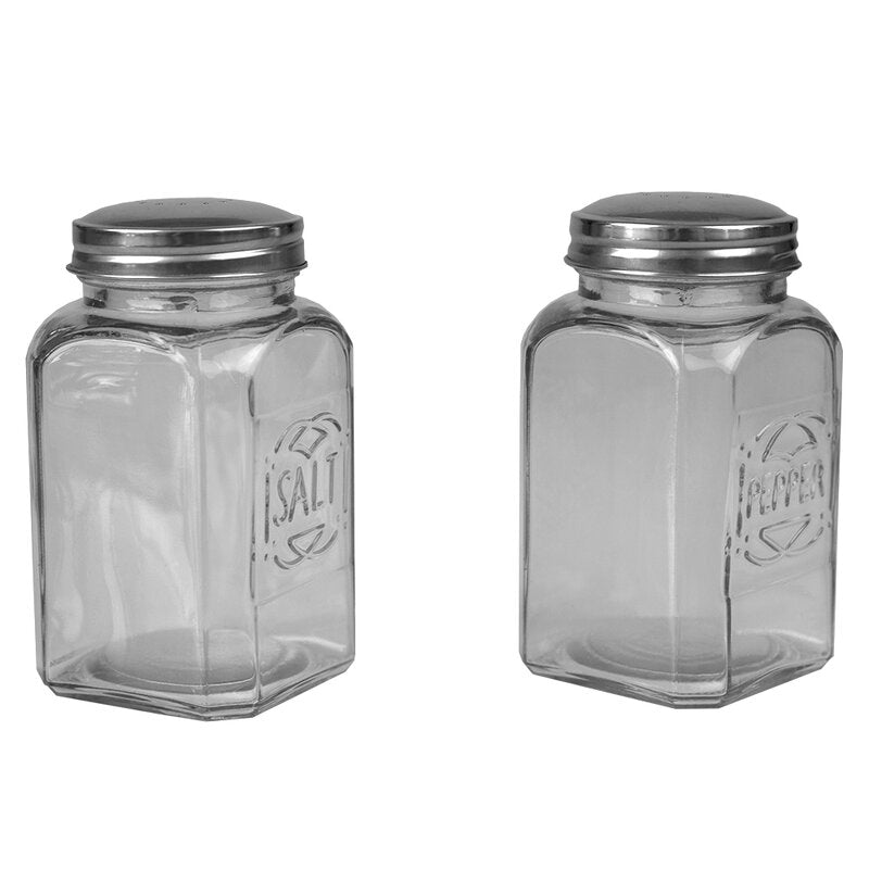2 Piece Bistro Salt and Pepper Shaker Set (#K3219)