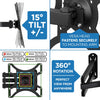 Black Hahn TV Bracket  Wall Mount for 13