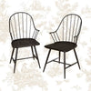 Hampton Windsor Back Arm Chair in Espresso Brown (Set of 2)