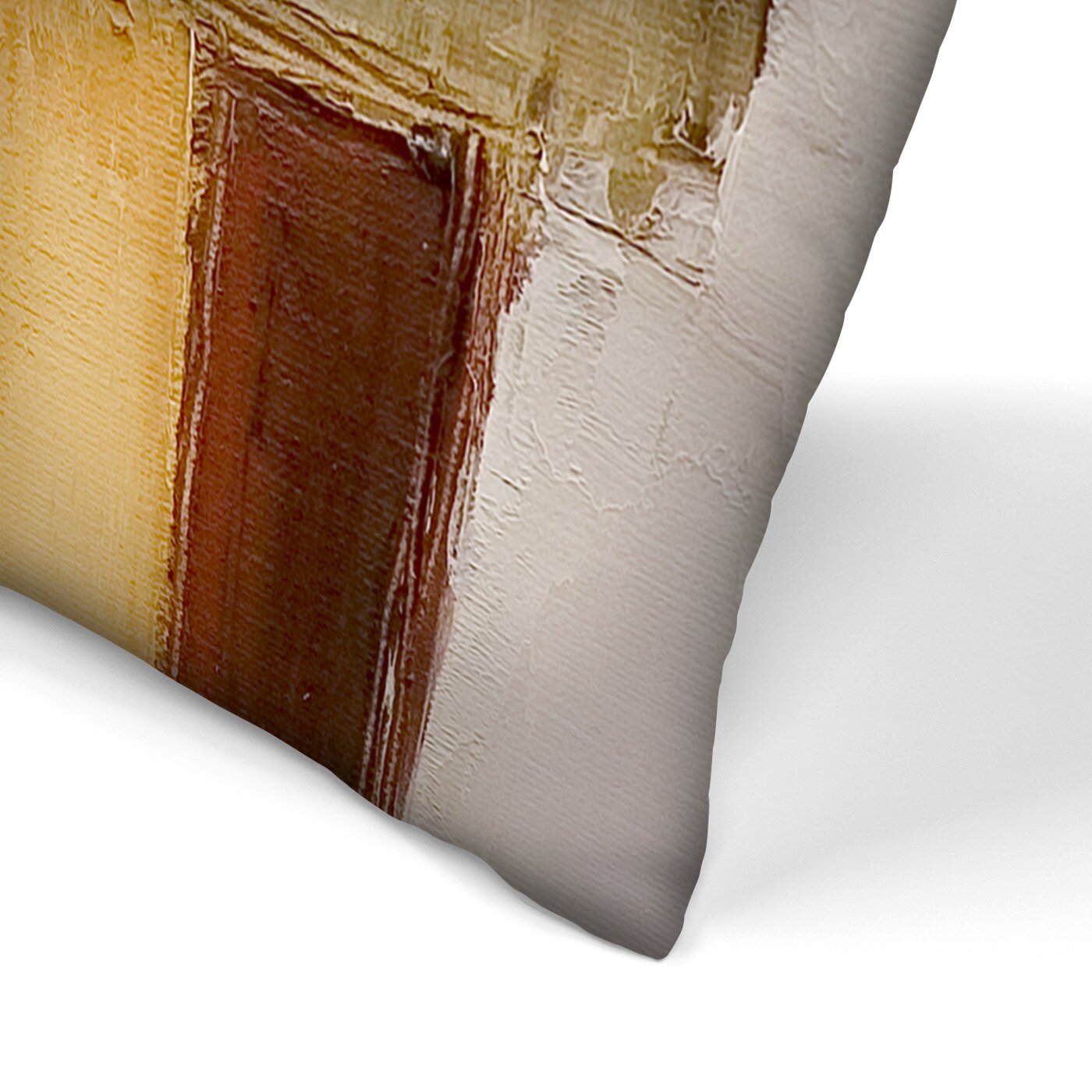 16" H x 16" W x 1.5" D Brown/Yellow Hans Paus Concrescence 4 Throw Pillow SC659