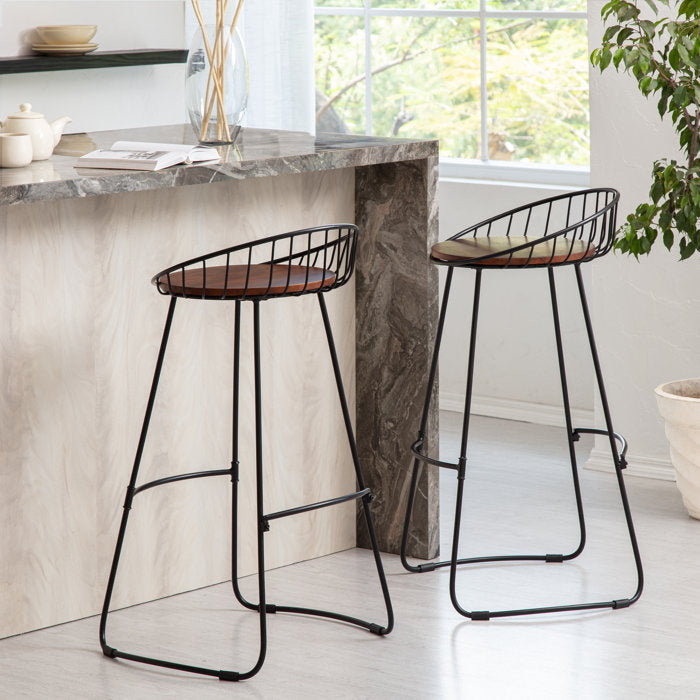 Hanson Solid Wood Bar Stool