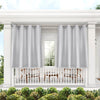 Haoxuan Exclusive Home Curtains Cabana Solid Room Darkening Outdoor Grommet Curtain Panels 54
