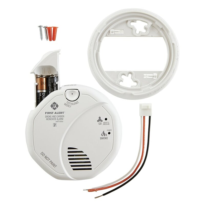 Hard-Wired Photoelectric Smoke and Carbon Monoxide Alarm (Part number: SC7010BV) B81-VS253