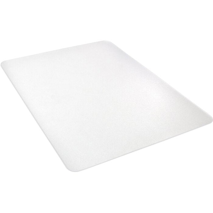 0.13" H x 36" W x 48" D Hard Floor Straight Rectangular Chair Mat