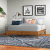 Queen Natural Harney Solid Wood Low Profile Platform Bed