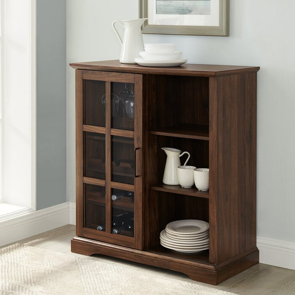 Hartwick sliding glass door bar with wine storage new arrivals