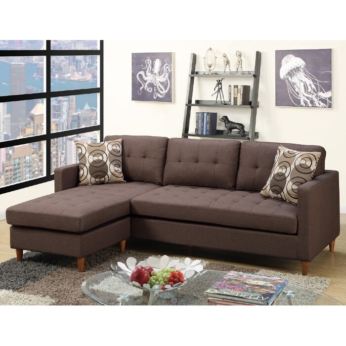 Haskell 86" Reversible Sectional
