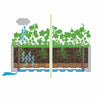 hassan self-watering plastic planter box with trellis White Hassan Self-Watering Plastic Planter Box with Trellis HB342 – Salvage  & Co Indy