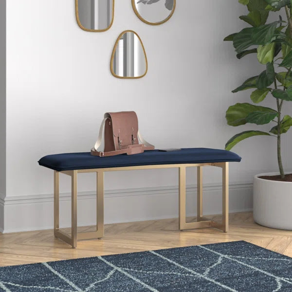 Black Hathcock Upholstered Bench
