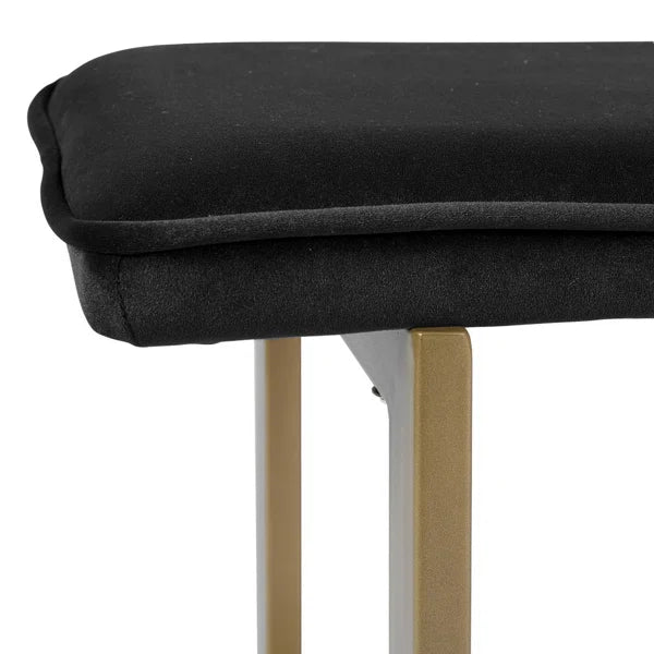 Black Hathcock Upholstered Bench