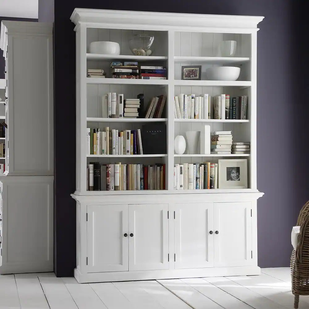 White Mahogany Double-bay Hutch