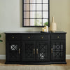 Black Hennigan 59.75'' Wide 3 Drawer Sideboard
