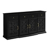 Black Hennigan 59.75'' Wide 3 Drawer Sideboard