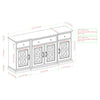 Black Hennigan 59.75'' Wide 3 Drawer Sideboard