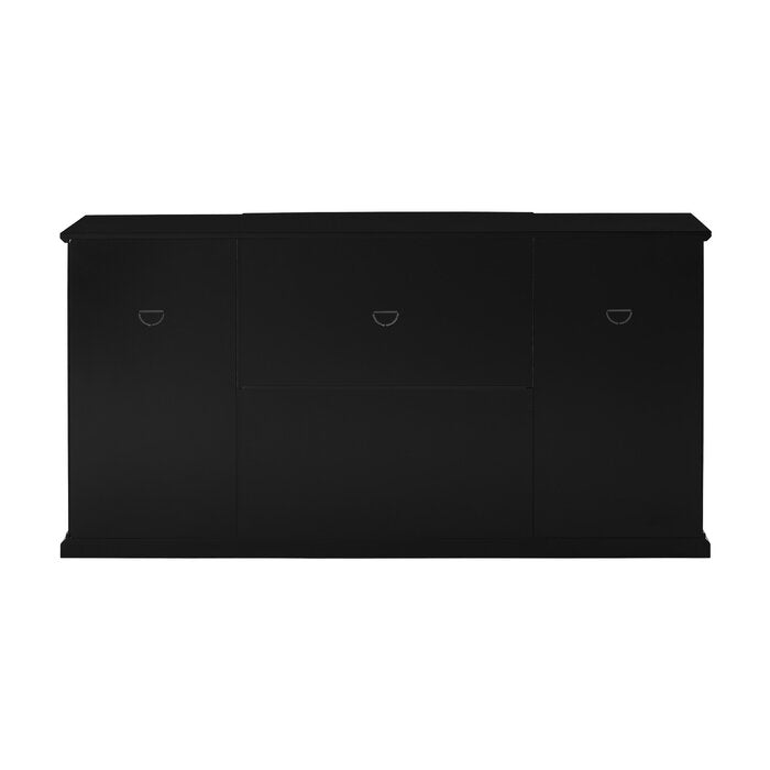 Black Hennigan 59.75'' Wide 3 Drawer Sideboard