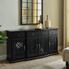 Black Hennigan 59.75'' Wide 3 Drawer Sideboard