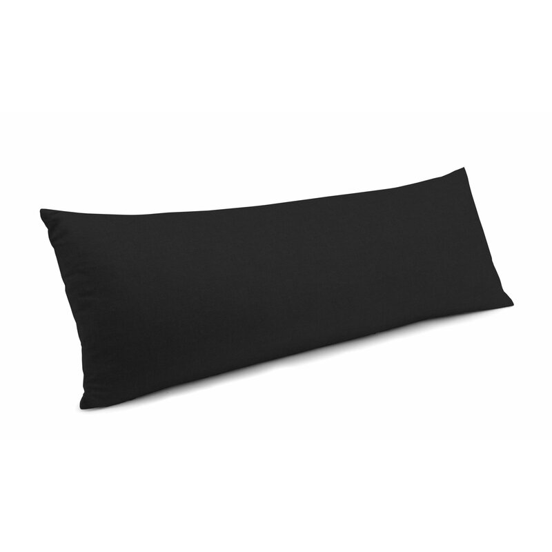 12" x 24" Black Heracleitus Rectangular Pillow Cover ss566