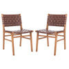 Hermit Leather Upholstered Side Chair (Set of 2)