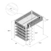 Hileman Twin Loft Bed with Bookcase by Viv + Rae™