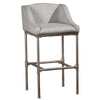 Furniture Dillion Non-Swivel Textured Silver Counter Height - 23-28 in.