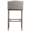 Furniture Dillion Non-Swivel Textured Silver Counter Height - 23-28 in.