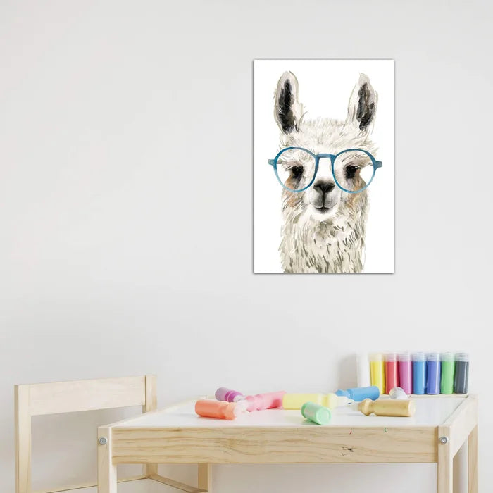 26" H x 18" W x 0.75" D Hip Llama II by Victoria Borges - Painting