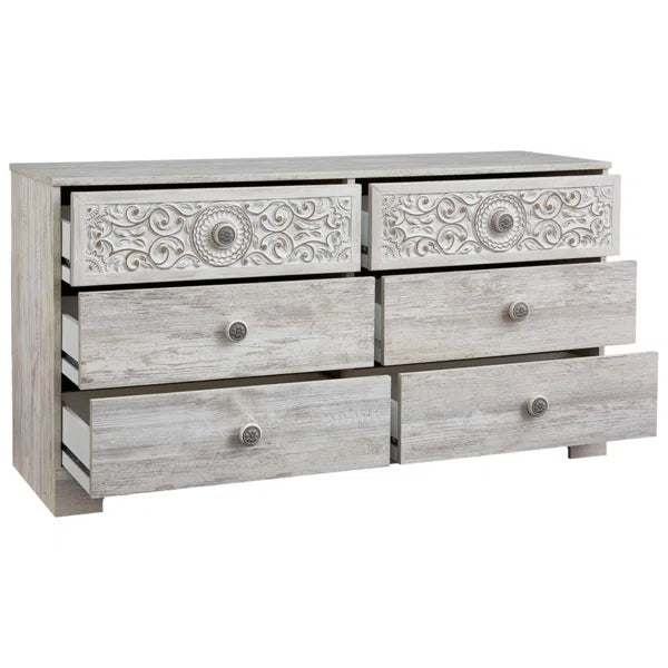 Hoang 6 Drawer 52.72'' W Double Dresser