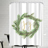 Hoopa Jetty Printables Wreath Joy Single Shower Curtain B111-VS367
