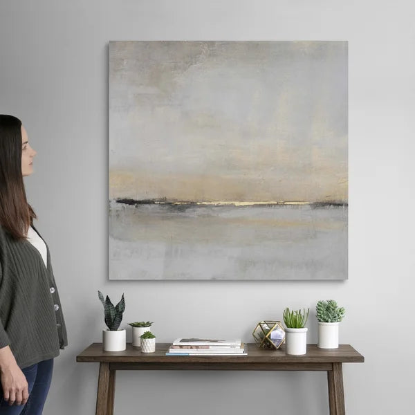36" H x 36" W x 1.25" D Horizontal Flow II by Timothy O' Toole - Painting on Canvas