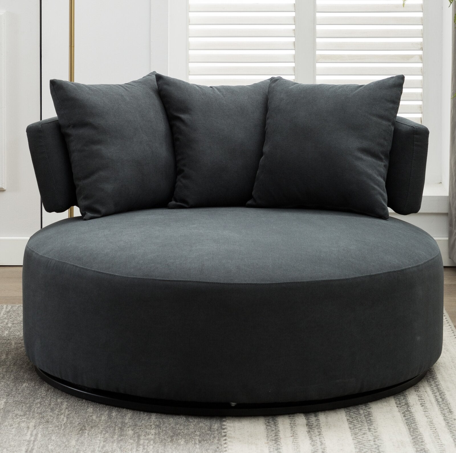 Horka swivel chair and discount a half orren ellis