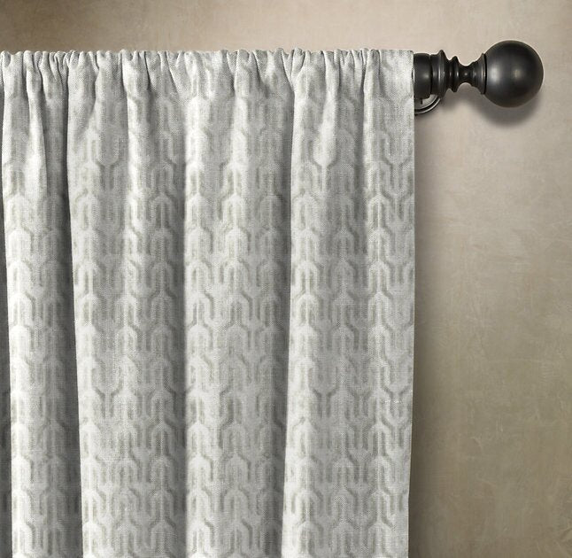 50" W x 72" L Horta Geometric Single Curtain Panel