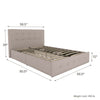 Houchins Upholstered Storage FULL Platform Bed #LX4229