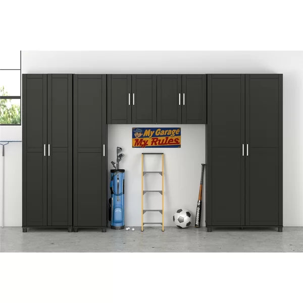 Black Housatonic 74.31" H x 35.68" W x 15.38" D Storage Cabinet