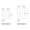 Black Howse 4'' H Integrated LED Outdoor Armed Sconce VB322