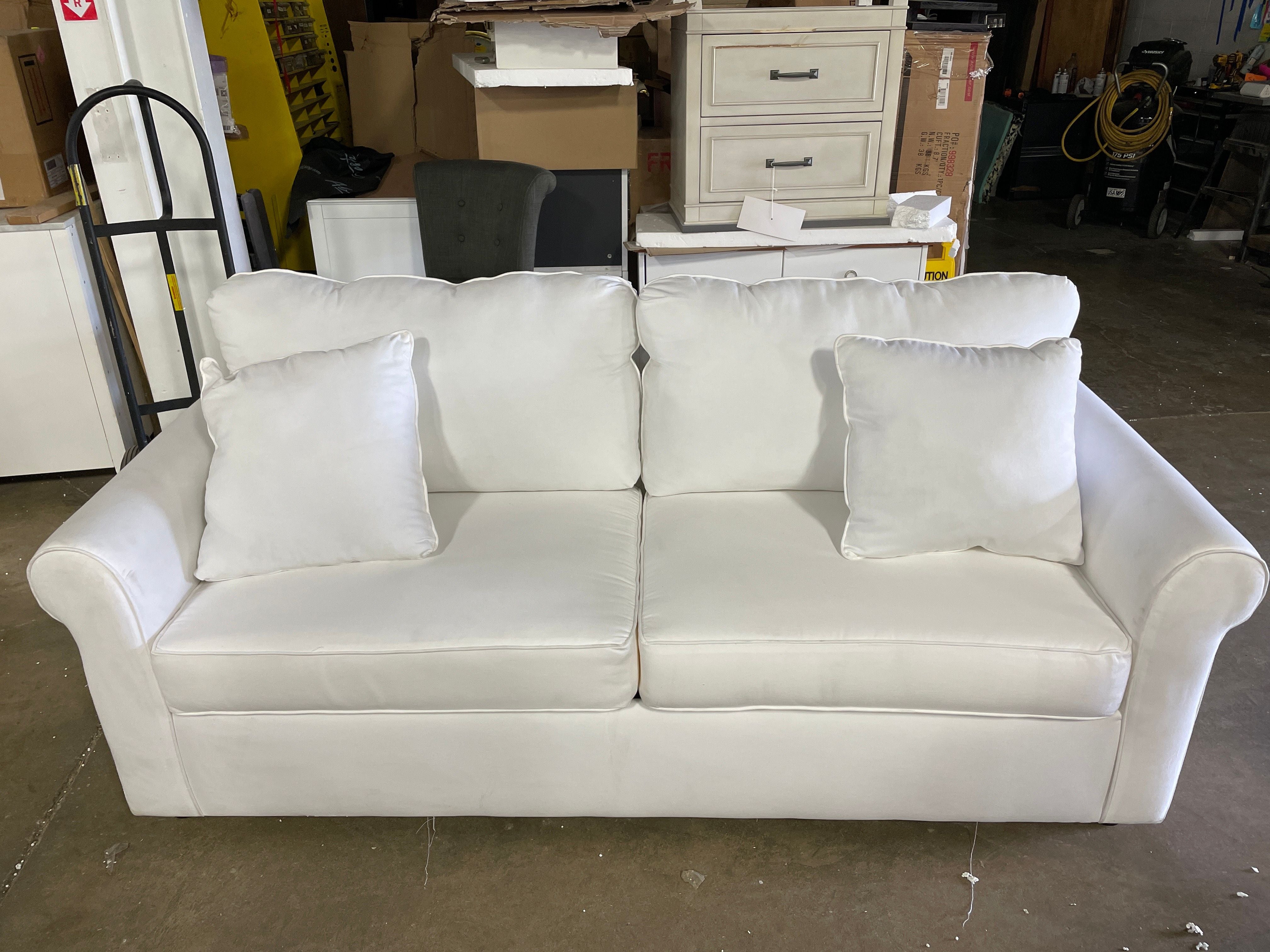 82'' Rolled Arm Slipcovered Sofa Bed OP107