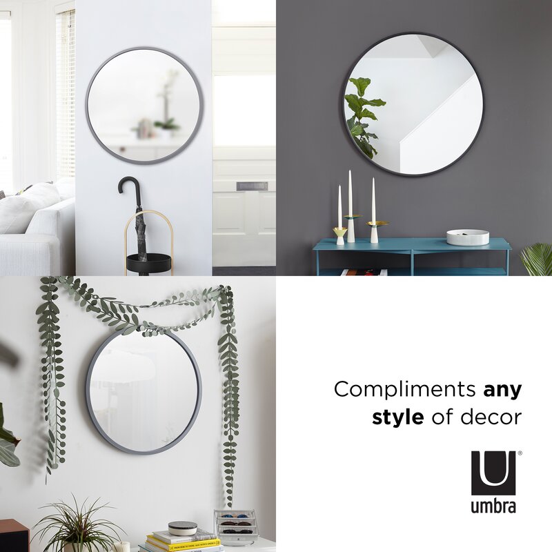 Black Hub Modern & Contemporary Accent Mirror ss656