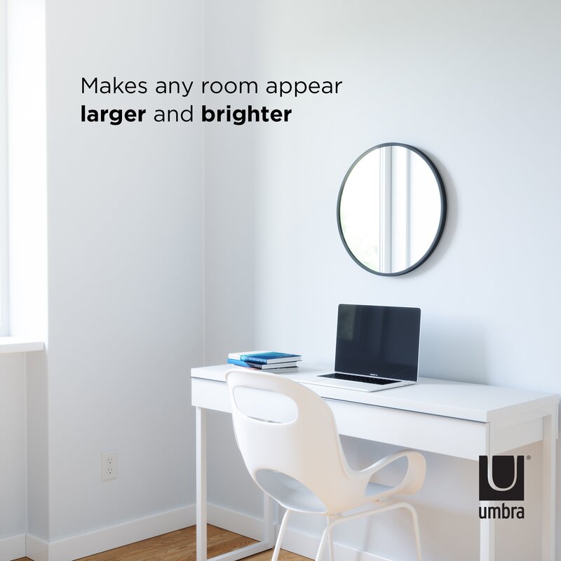 Black Hub Modern & Contemporary Accent Mirror ss656