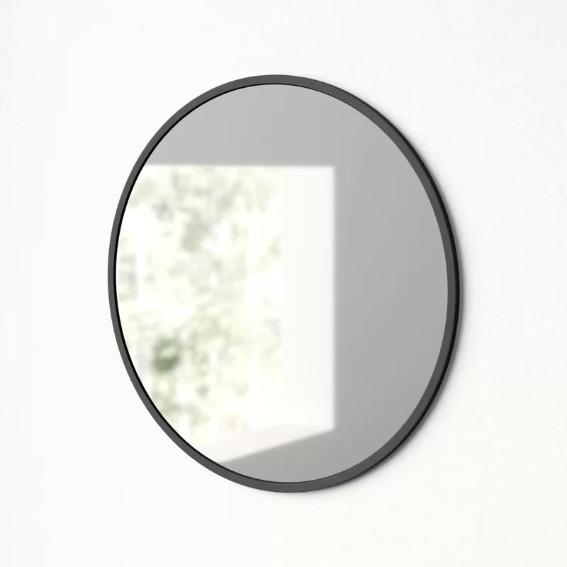 Black Hub Modern & Contemporary Accent Mirror 18"