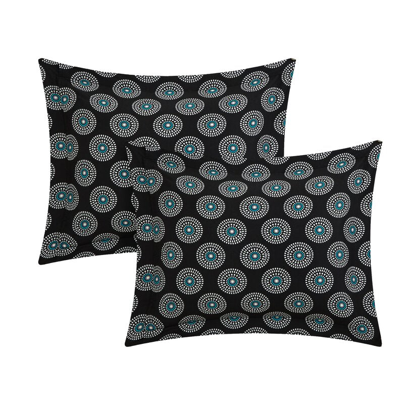 Black/Blue Hulcott Reversible Comforter Set RA147