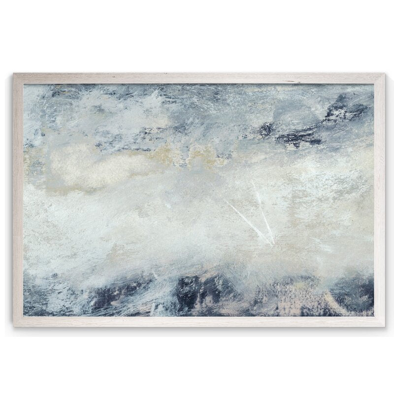 Beige/Blue/Gray 'Hushed V' by Paul Cezanne - Picture Frame Painting Print pt637
