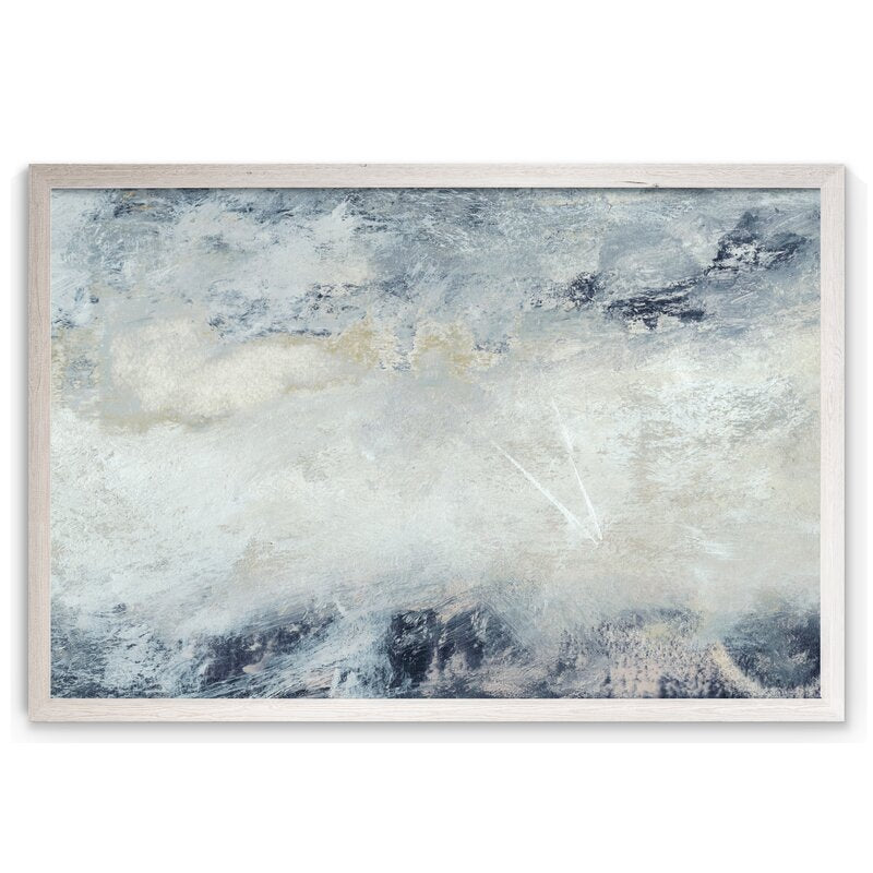 Beige/Blue/Gray 'Hushed V' by Paul Cezanne - Picture Frame Painting Print pt637