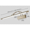 Silver Hyler 1 - Light LED Vanity Light