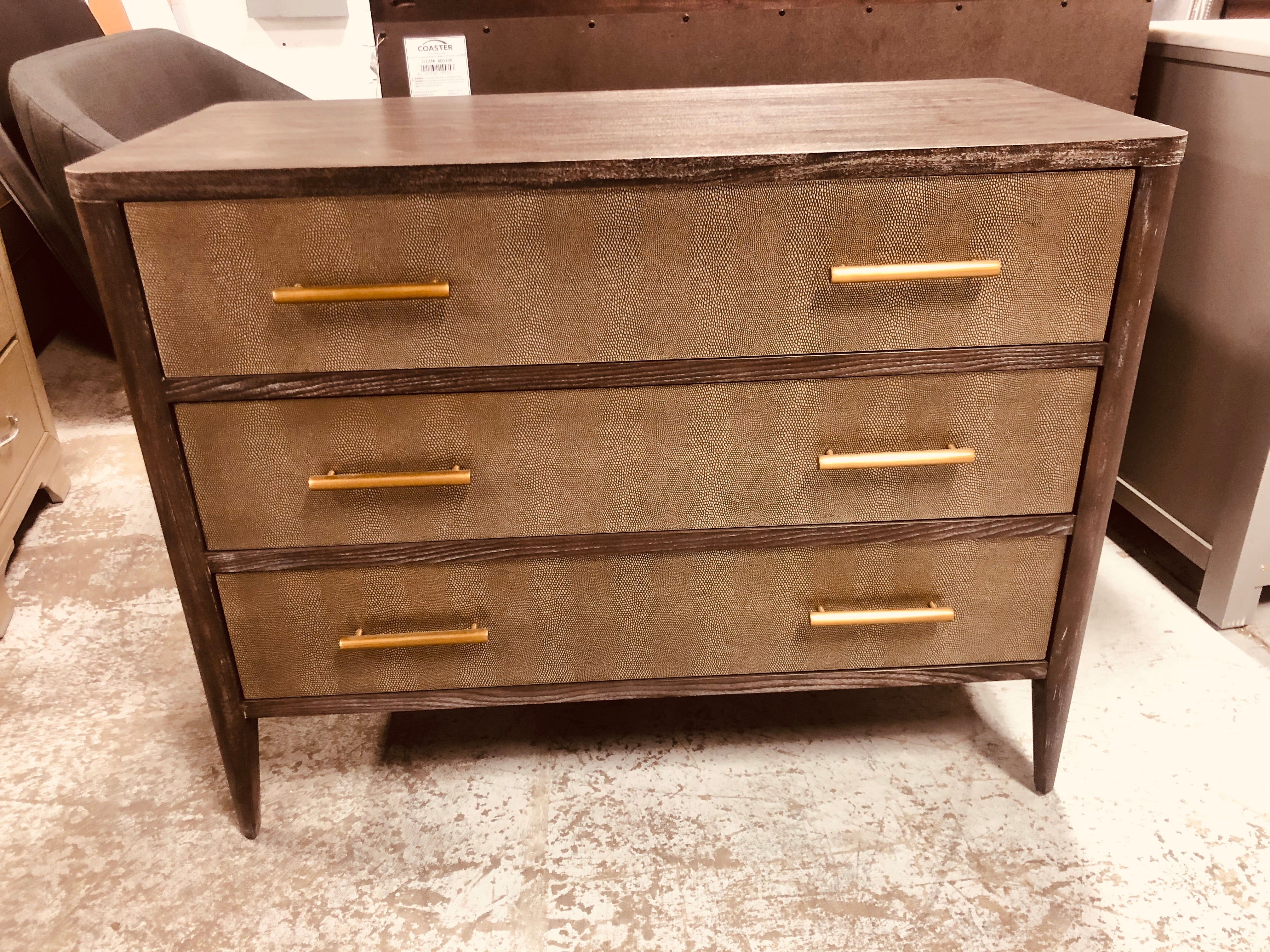 Norwood Faux-Shagreen Dresser, Java