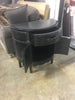 2 Door Faux Leather Accent Cabinet