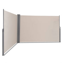 Load image into Gallery viewer, 237&quot; x 71&quot; Patio Retractable Double Folding Side Awning Screen Divider 1013
